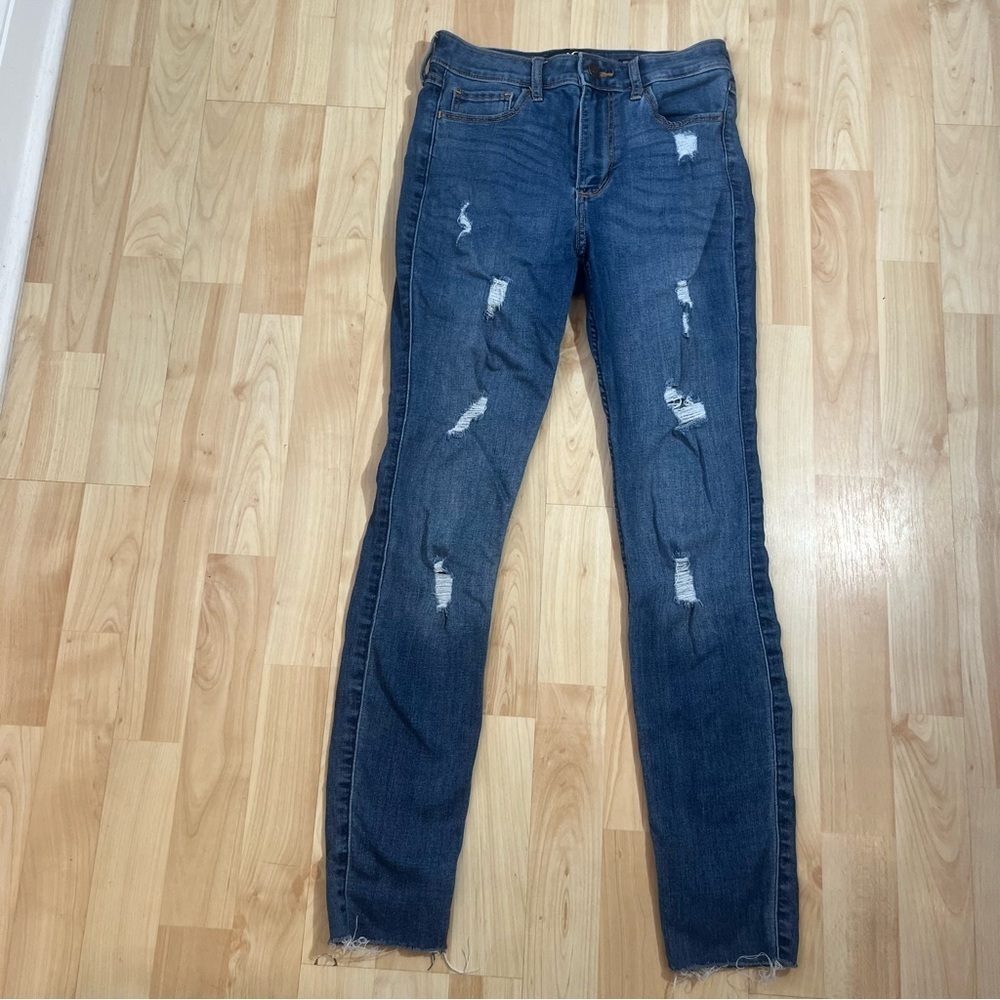 Hollister High Rise Super Skinny Classic Stretch Womens Size 25 Length 28”
